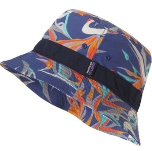PATAGONIA Wavefarer Bucket Hat Piton Paradise Rare Birds of Paradise